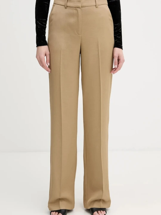 Zdjęcie produktu Marciano by Guess spodnie regular damskie z dodatkiem wełny ABBY zielony