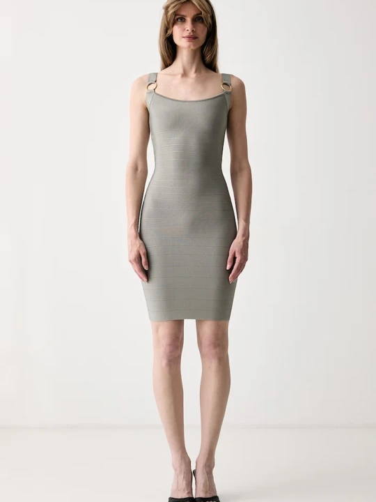Zdjęcie produktu Marciano by Guess sukienka bodycon z wiskozą ELLA zielony