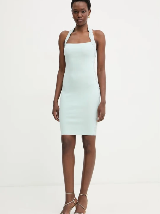 Zdjęcie produktu Marciano by Guess sukienka bodycon z wiskozą RANIA niebieski