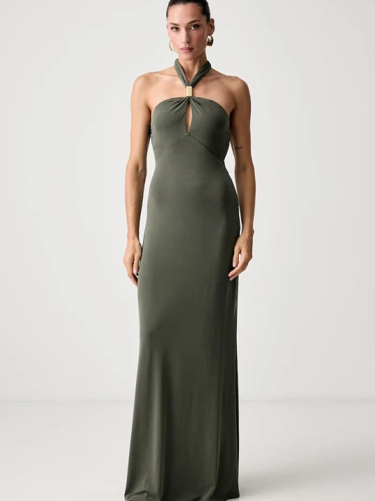 Zdjęcie produktu Marciano by Guess sukienka halter z modalem SORAYA zielony