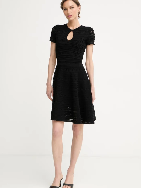 Zdjęcie produktu Marciano by Guess sukienka sweterkowa ażurowa CAROL czarny
