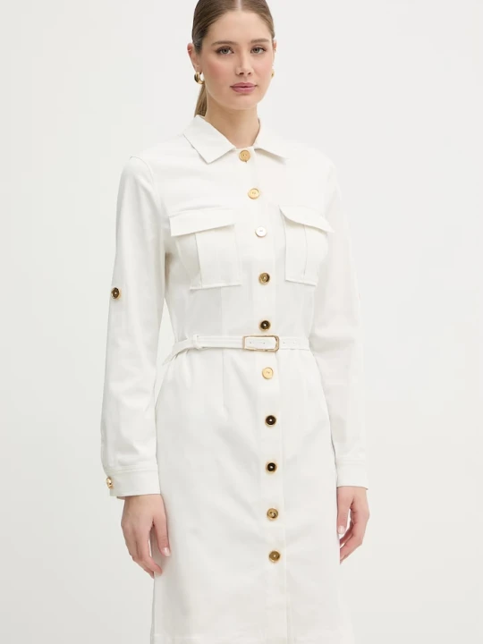 Zdjęcie produktu Marciano by Guess sukienka z lyocellem DONA beżowy