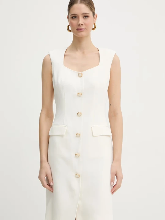 Zdjęcie produktu Marciano by Guess sukienka z wiskozą GRETHA beżowy