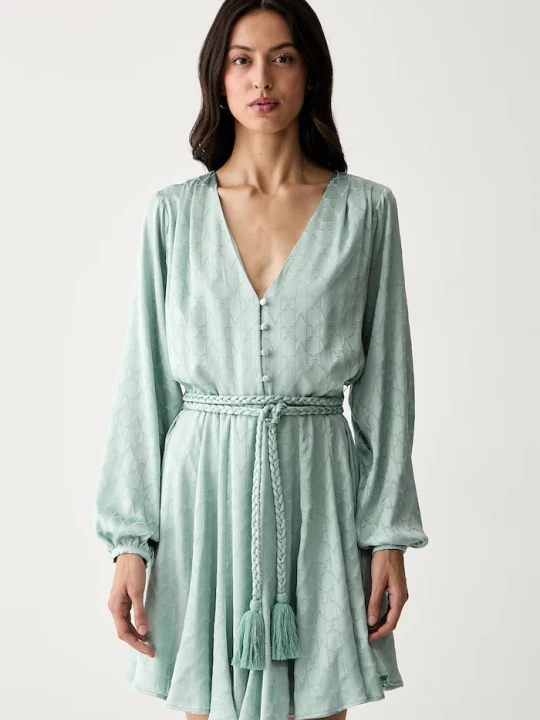 Zdjęcie produktu Marciano by Guess sukienka z wiskozą HADIL turkusowy