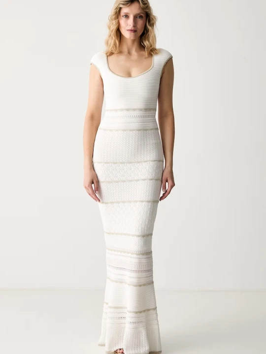 Zdjęcie produktu Marciano by Guess sukienka z wiskozą JUMA beżowy