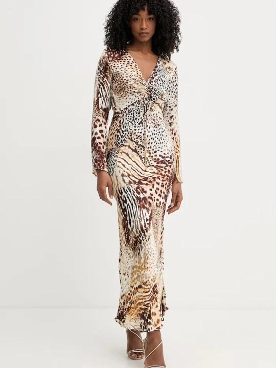 Zdjęcie produktu Marciano by Guess sukienka z wiskozy GWENDA brązowy