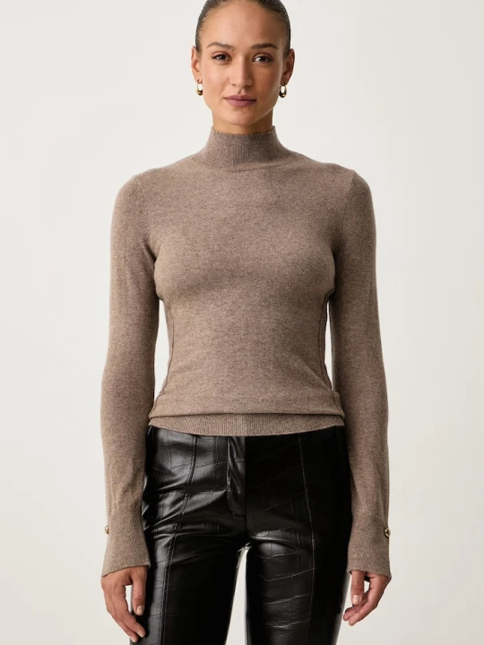 Zdjęcie produktu Marciano by Guess sweter damski z dodatkiem kaszmiru HELSINKI beżowy