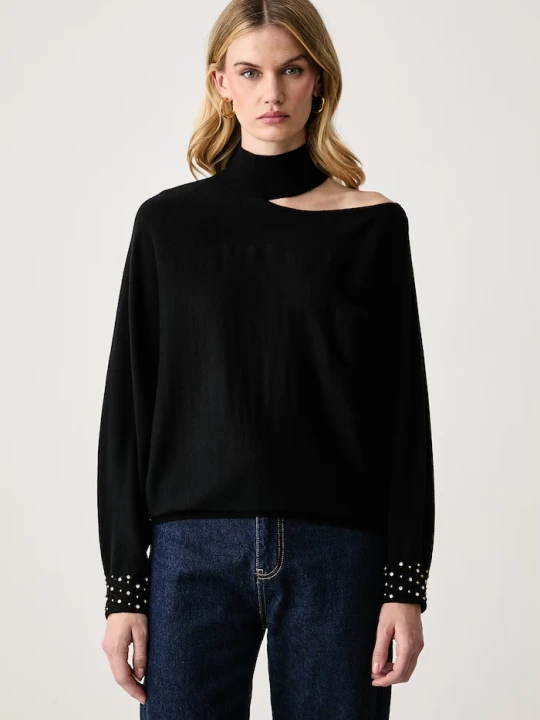 Zdjęcie produktu Marciano by Guess sweter damski z dodatkiem wełny ROMINA czarny