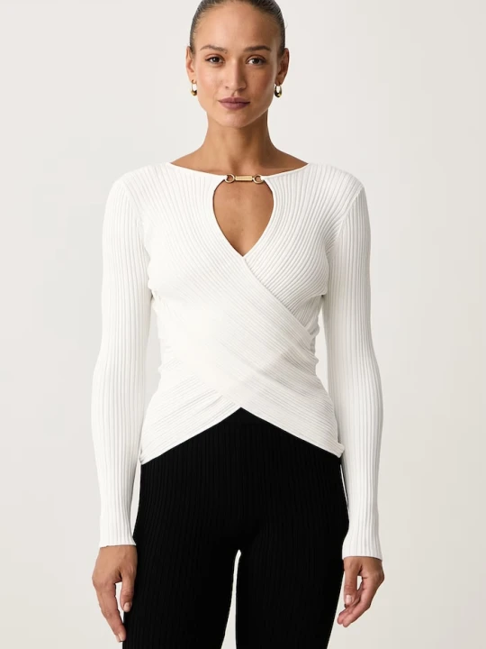 Zdjęcie produktu Marciano by Guess sweter damski z wiskozą LIMA biały