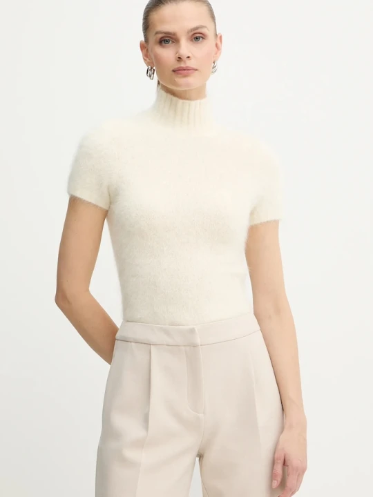 Zdjęcie produktu Marciano by Guess sweter z dodatkiem alpaki AGNES beżowy