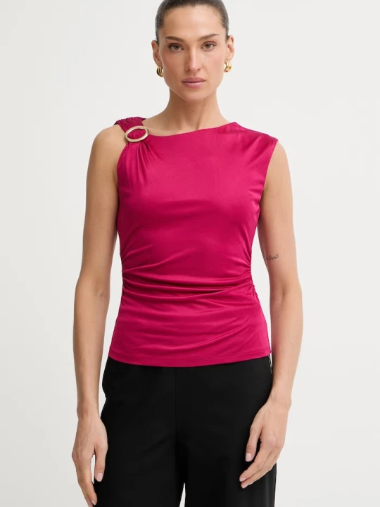 Zdjęcie produktu Marciano by Guess top damski z wiskozy INES różowy