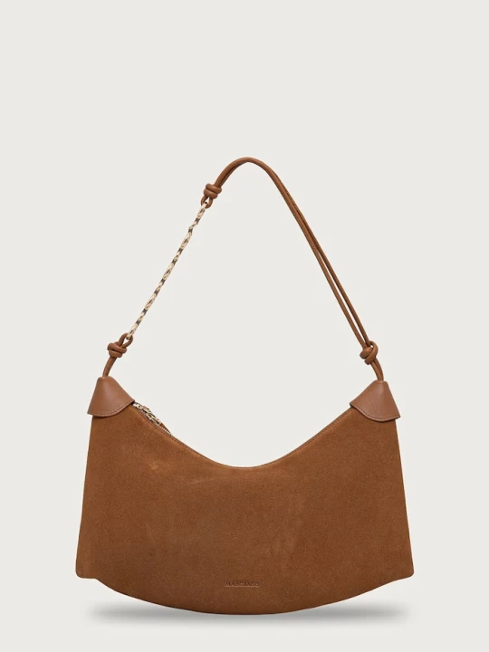 Zdjęcie produktu Marciano by Guess torebka hobo damska zamszowa GRACE brązowy