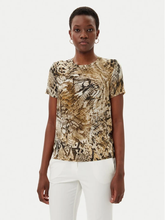 Zdjęcie produktu Marciano Guess Bluzka Blusa tatjana ss printed Brązowy Comfort Fit