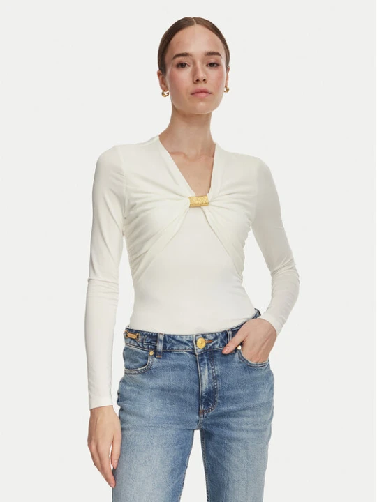 Zdjęcie produktu Marciano Guess Bluzka G6YP05 K5118 Kremowy Regular Fit