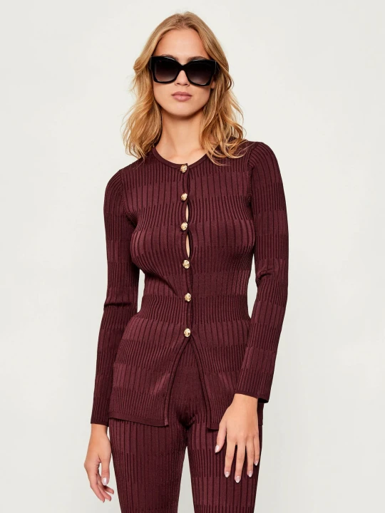 Zdjęcie produktu Marciano Guess Kardigan JANET | Slim Fit bordowy