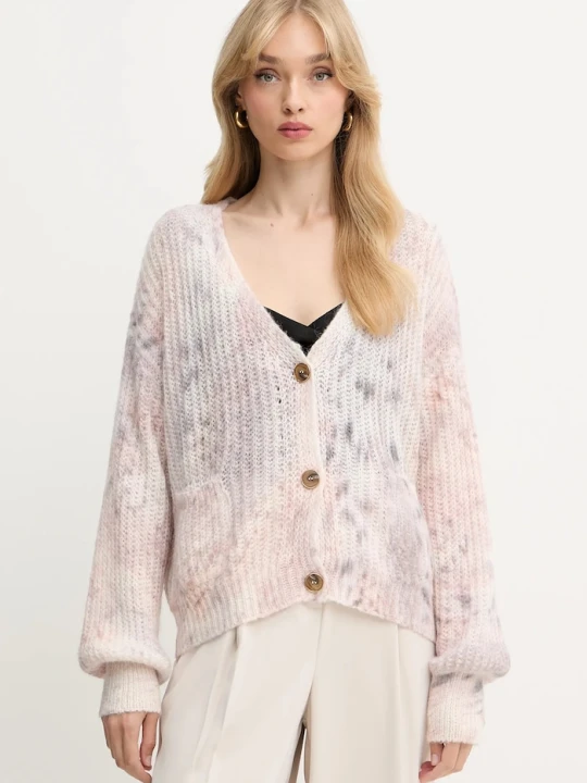 Zdjęcie produktu Marciano by Guess kardigan z wełną ABIR różowy