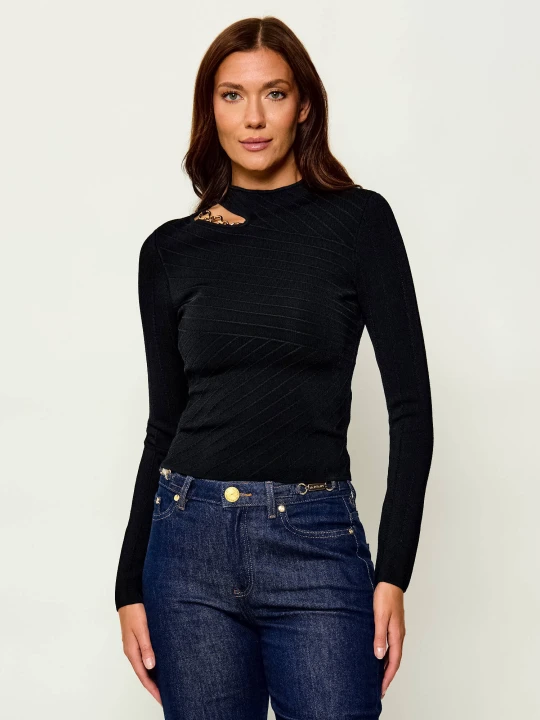 Zdjęcie produktu Marciano Guess Półgolf Kaeda | Slim Fit czarny