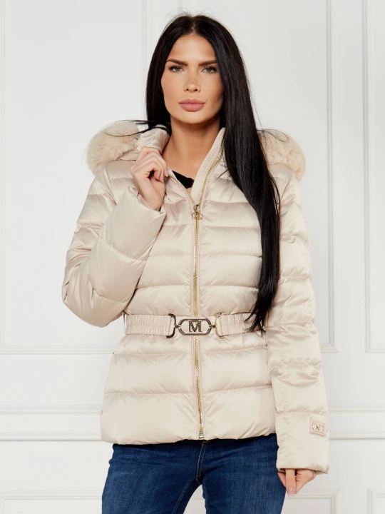 Zdjęcie produktu Marciano Guess Puchowa kurtka JASTIN | Slim Fit beżowy