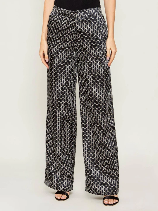 Zdjęcie produktu Marciano Guess Satynowe spodnie ELIDA | Loose fit granatowy