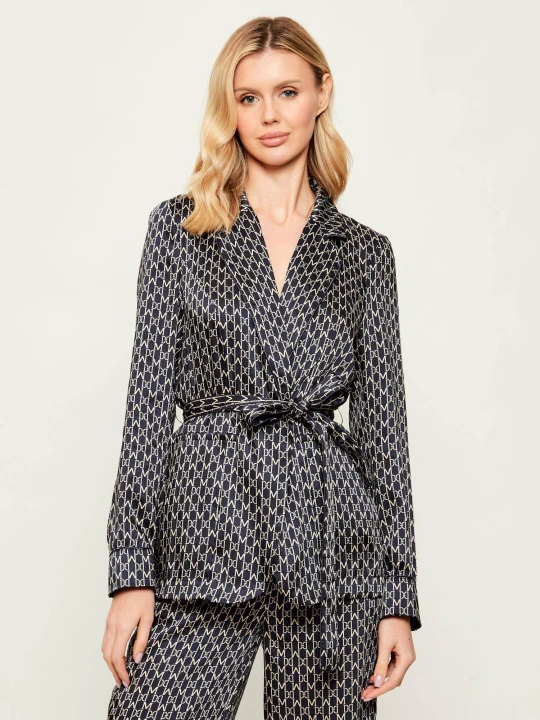 Zdjęcie produktu Marciano Guess Satynowy żakiet ELIDA | Loose fit granatowy