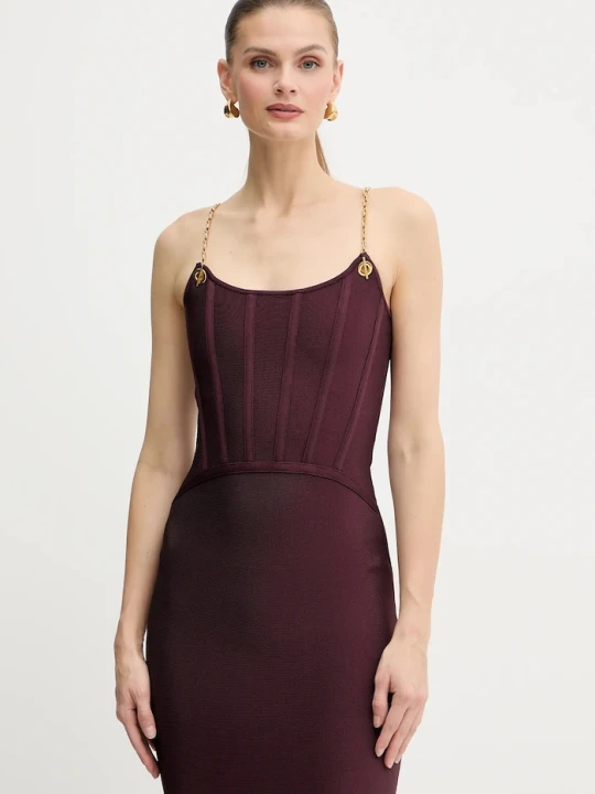 Zdjęcie produktu Marciano by Guess sukienka AISHA bordowy