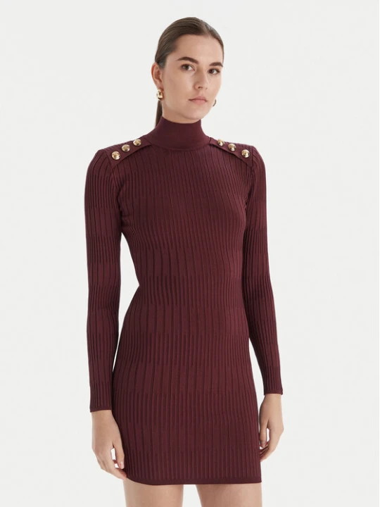 Zdjęcie produktu Marciano Guess Sukienka dzianinowa 5BGK52 5881Z Bordowy Slim Fit
