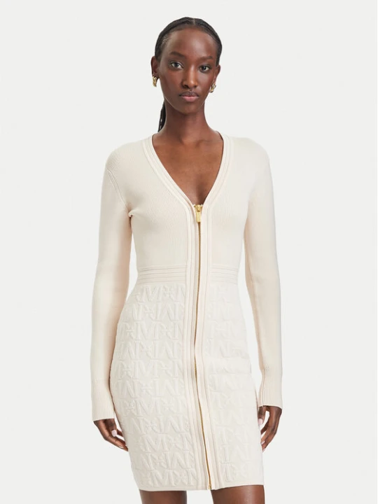 Zdjęcie produktu Marciano Guess Sukienka dzianinowa G6BK09 Z1547 Beżowy jasny Slim Fit