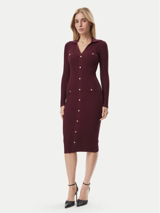 Zdjęcie produktu Marciano Guess Sukienka dzianinowa G6BK33 Z1636 Fioletowy Slim Fit