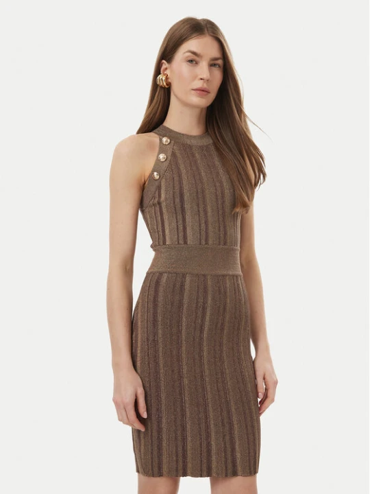 Zdjęcie produktu Marciano Guess Sukienka dzianinowa G6BK40 Z1923 Złoty Slim Fit