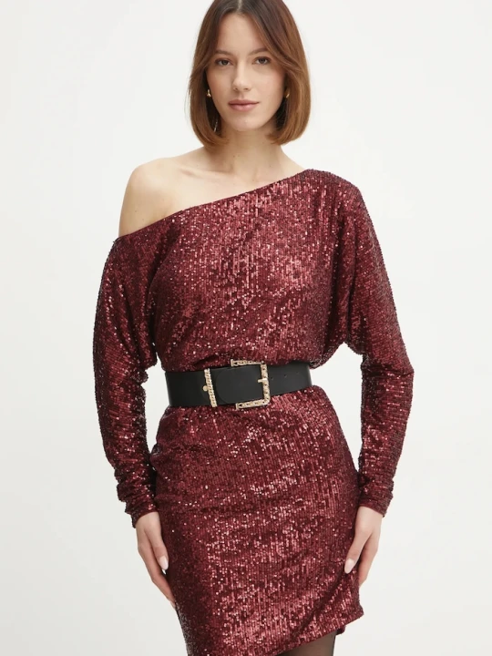 Zdjęcie produktu Marciano by Guess sukienka GABBIE bordowy