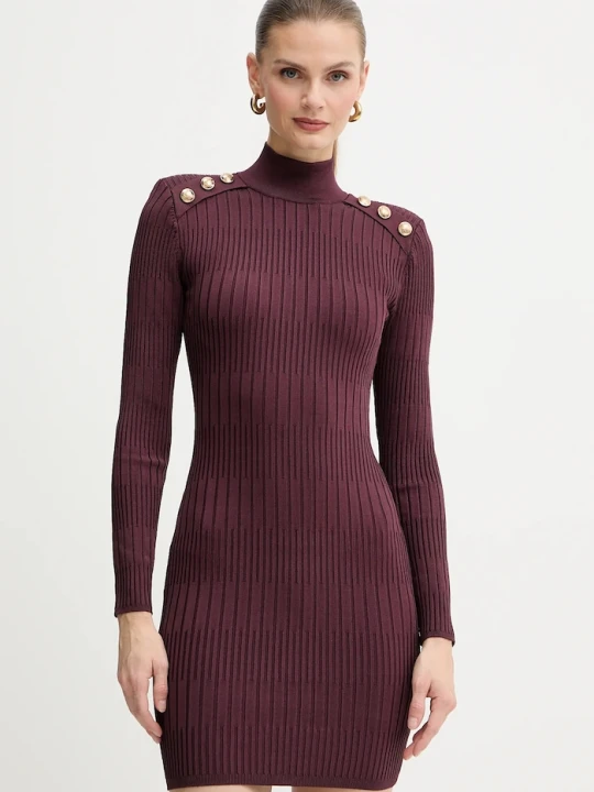 Zdjęcie produktu Marciano by Guess sukienka JANET bordowy