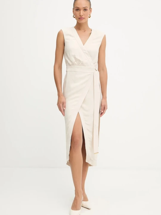 Zdjęcie produktu Marciano by Guess sukienka WHITNEY beżowy