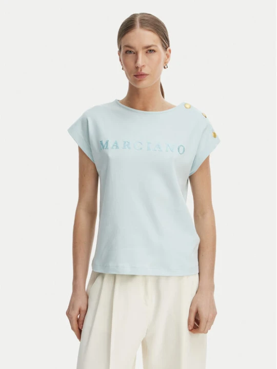 Zdjęcie produktu Marciano Guess T-Shirt G6GI04 K3505 Niebieski Regular Fit