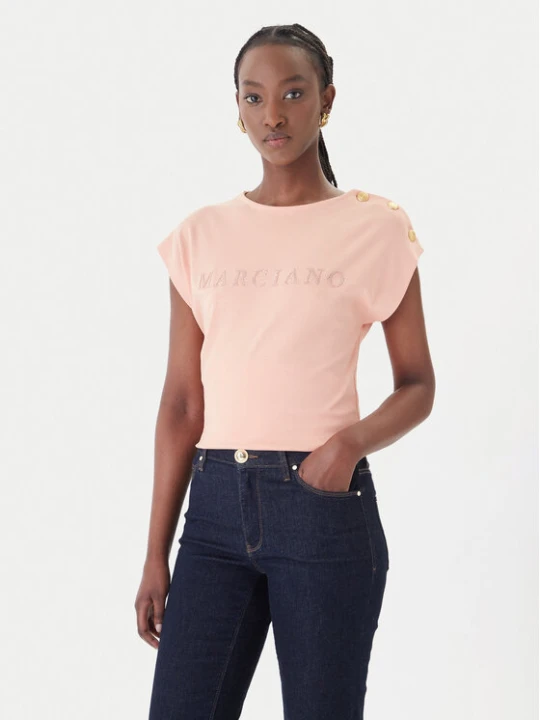 Zdjęcie produktu Marciano Guess T-Shirt G6GI04 K3505 Pomarańczowy Regular Fit