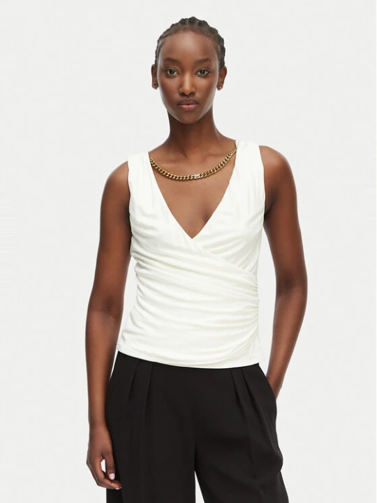 Zdjęcie produktu Marciano Guess Top G6GP11 K3617 Kremowy Slim Fit