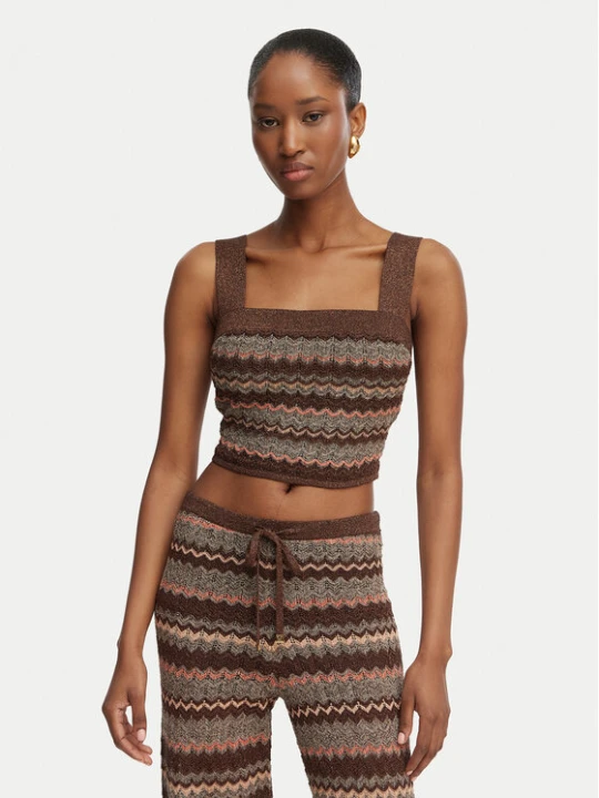 Zdjęcie produktu Marciano Guess Top G6GR15 Z0643 Brązowy Regular Fit