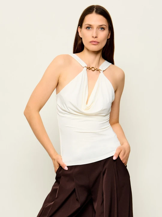 Zdjęcie produktu Marciano Guess Top Raissa | Slim Fit biały