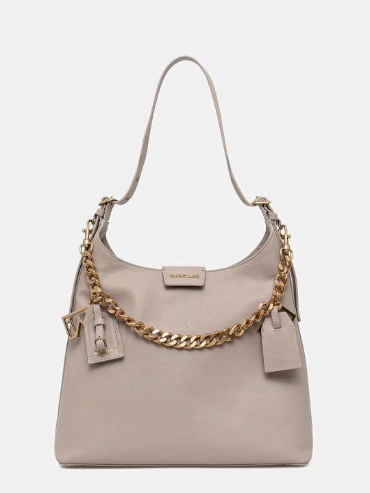 Zdjęcie produktu Marciano by Guess torebka skórzana beżowy