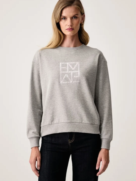 Zdjęcie produktu Marella bluza damska z bawełną Emme by szary