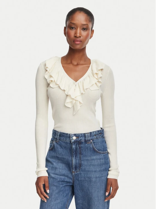 Zdjęcie produktu Marella Bluzka Operoso 2623366044 Kremowy Slim Fit