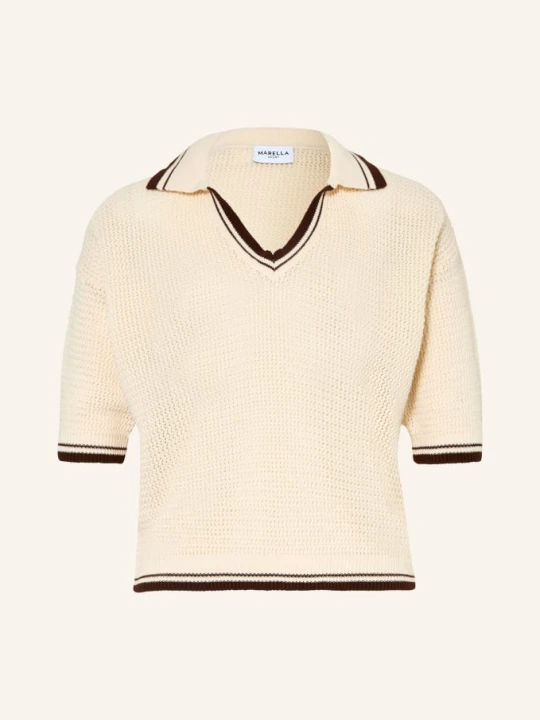 Zdjęcie produktu Marella Dzianinowa Koszulka Polo Mlslembi weiss