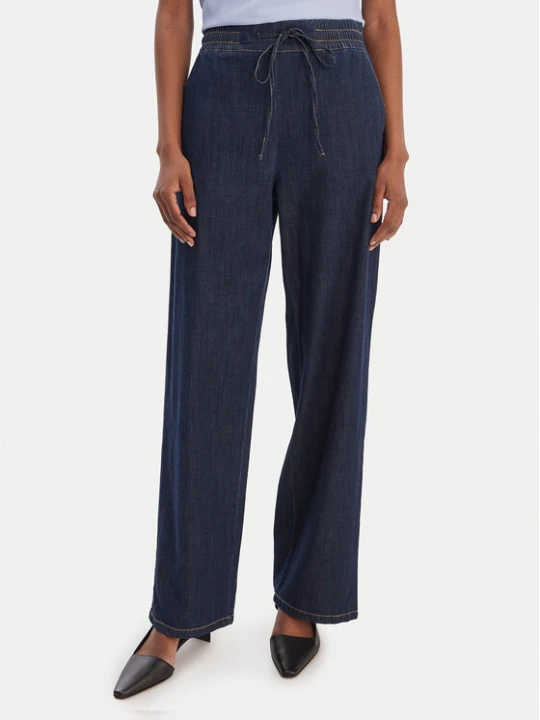 Zdjęcie produktu Marella Jeansy Emme by Marella Fingere 2615181091 Granatowy Wide Leg