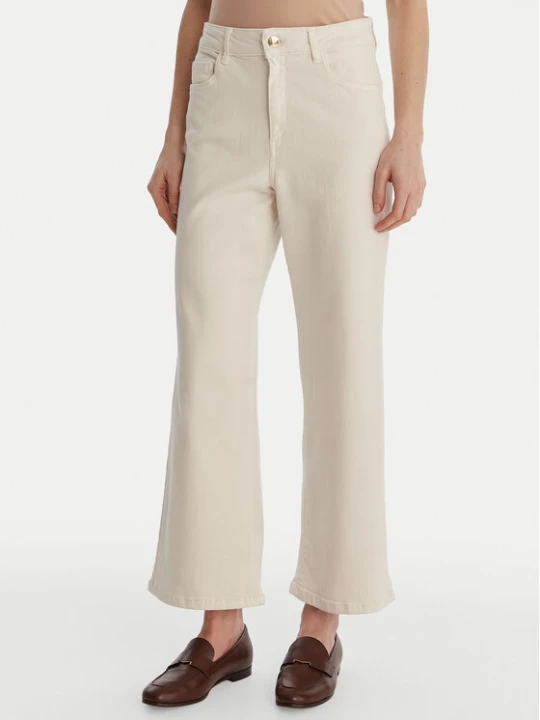 Zdjęcie produktu Marella Jeansy Hobby 2615131271 Écru Straight Fit Kremowy