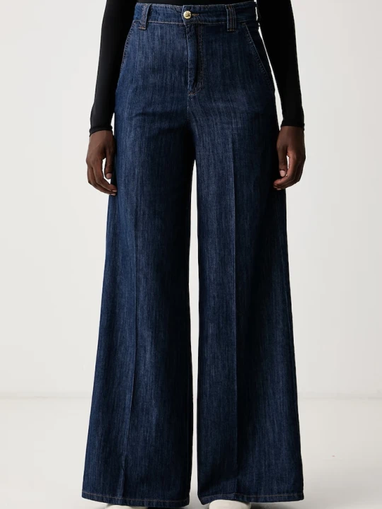 Zdjęcie produktu Marella jeansy wide leg damskie MLSWLEG2 granatowy