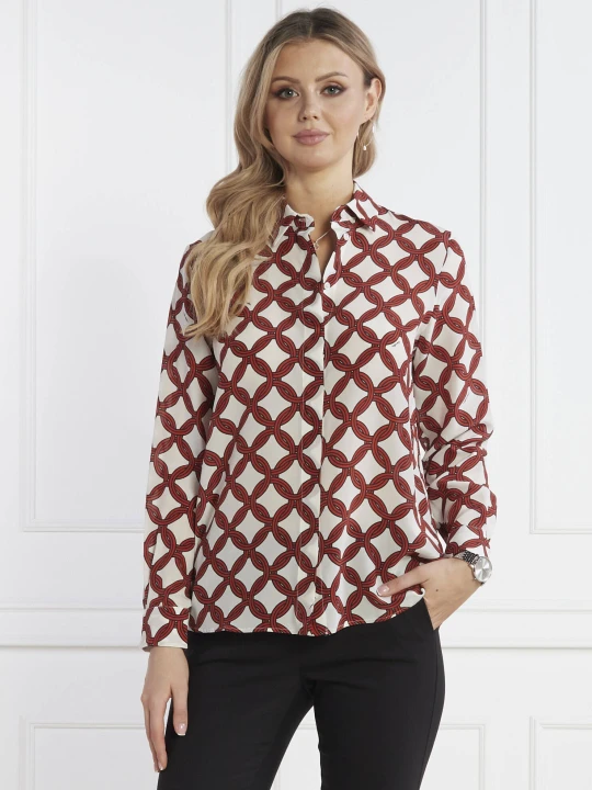 Zdjęcie produktu Marella Jedwabna koszula GOCCIA | Loose fit biały