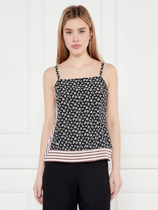 Zdjęcie produktu Marella Jedwabny top TEODORA | Regular Fit czarny