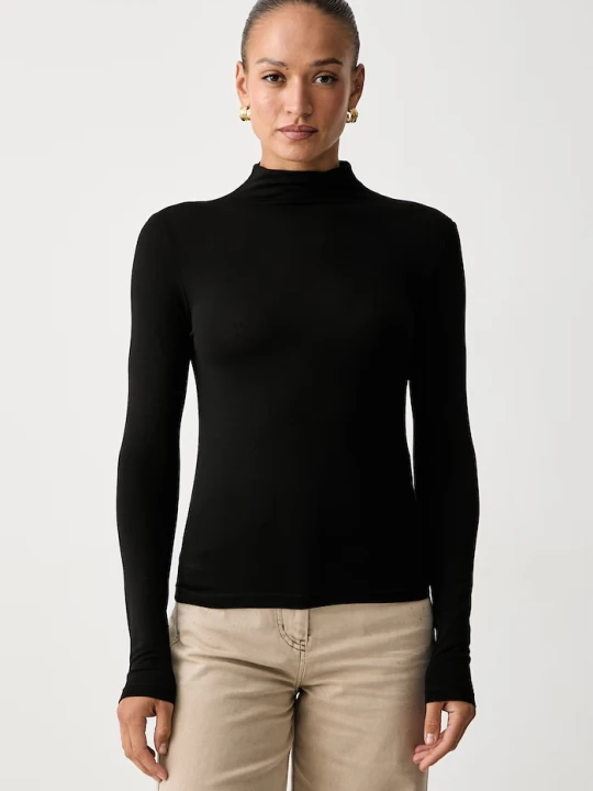 Zdjęcie produktu Marella longsleeve damski z wiskozą Emme by czarny