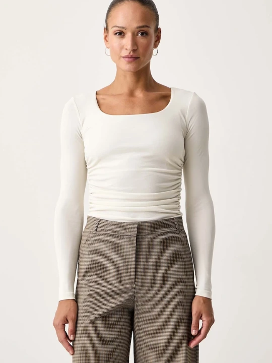 Zdjęcie produktu Marella longsleeve damski z wiskozą MLLOPUNZIA beżowy