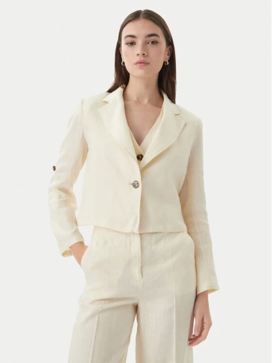 Zdjęcie produktu Marella Marynarka Papiro 2615041042 Écru Regular Fit Kremowy