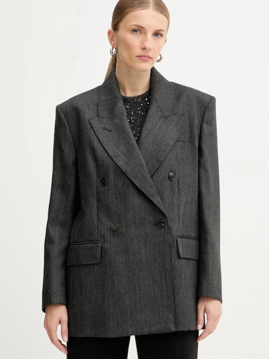 Zdjęcie produktu Marella marynarka wełniana szary